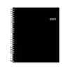 2025 Planners|Blue Sky 2025 8" x 10" Monthly Planner, Plastic Cover, Black (150844)
