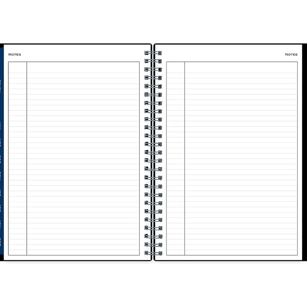 2025 Planners|Blue Sky 2025 5.88" x 8.63" Weekly & Monthly Planner, Plastic Cover, Black (148403)