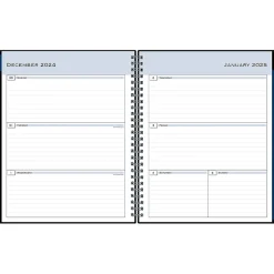 2025 Planners|Blue Sky 2025 7" x 9" Weekly & Monthly Planner, Plastic Cover, Black (148393)