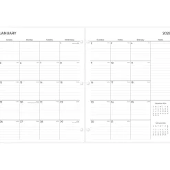 2025 Planners|Blue Sky 2025 Amalia 8.5" x 11" Monthly Planner, Plastic Cover, Multicolor (152534)