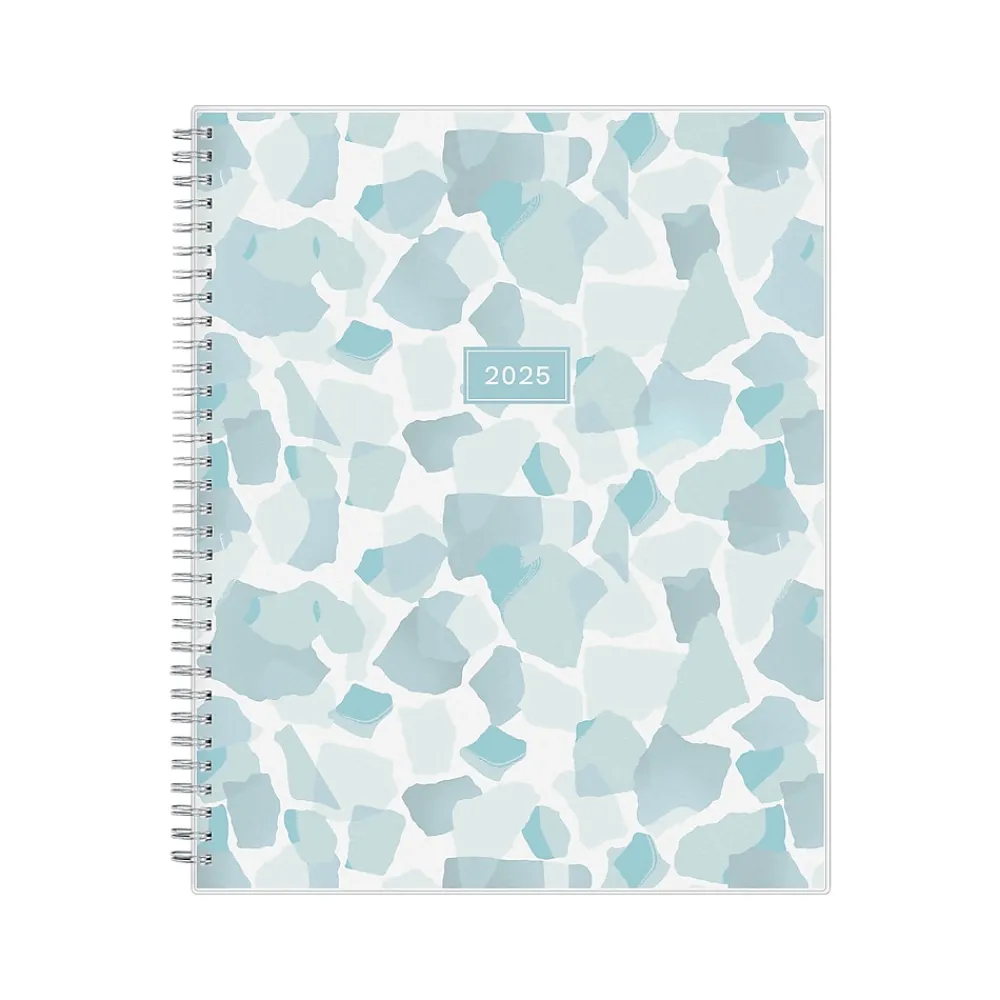 2025 Planners|Blue Sky 2025 Amitza Blue 8.5" x 11" Weekly & Monthly Planner, Plastic Cover, Blue/White (148765-25)