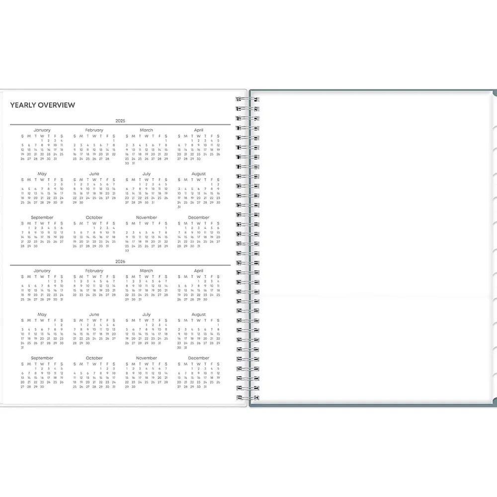 2025 Planners|Blue Sky 2025 Amitza Blue 8.5" x 11" Weekly & Monthly Planner, Plastic Cover, Blue/White (148765-25)