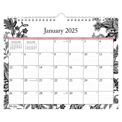2025 Calendars|Blue Sky 2025 Analeis 11" x 8.75" Monthly Wall Calendar, White/Black (100028-25)