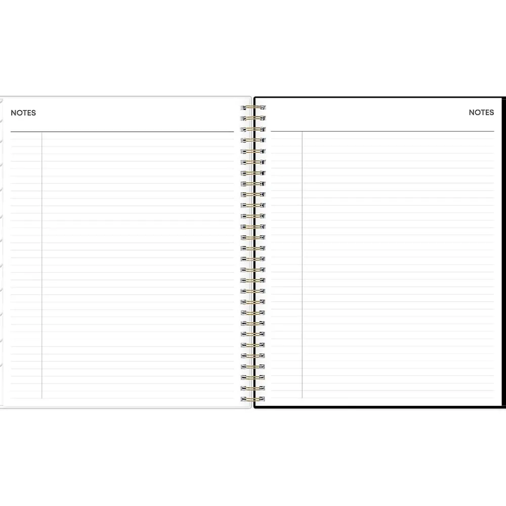 2025 Planners|Blue Sky 2025 Baccara Dark 8" x 10" Monthly Planner, Plastic Cover, Multicolor (110216-25)