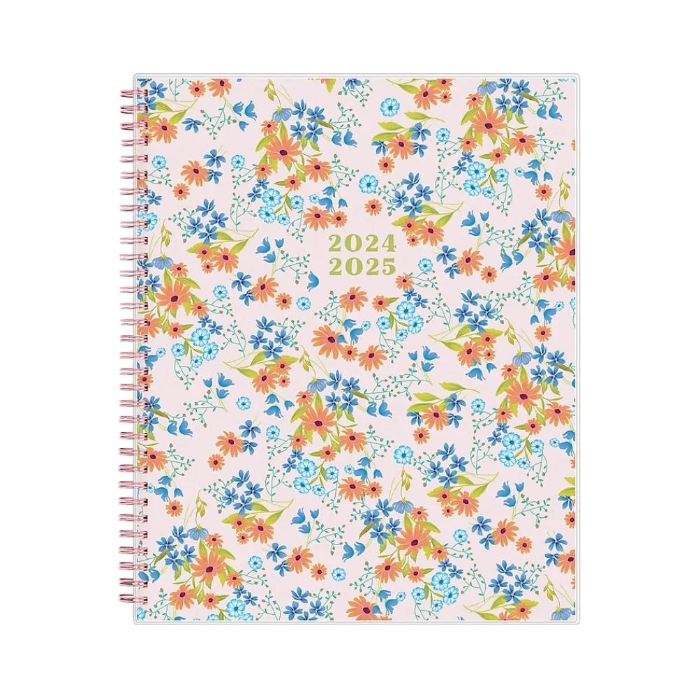 Academic Planners|Blue Sky 2024-2025 Brandice 8.5" x 11" Academic Weekly & Monthly Planner, Plastic Cover, Multicolor (146847)