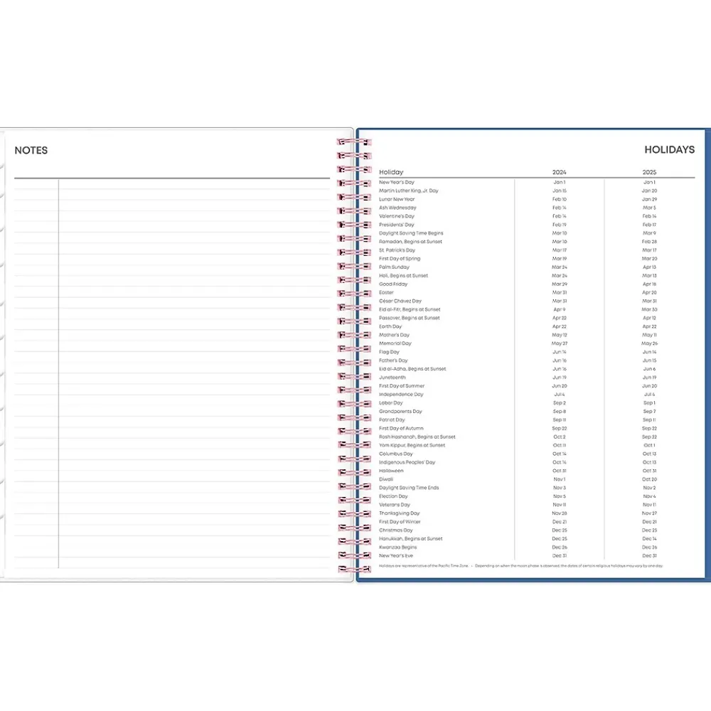 Academic Planners|Blue Sky 2024-2025 Brandice 8.5" x 11" Academic Weekly & Monthly Planner, Plastic Cover, Multicolor (146847)