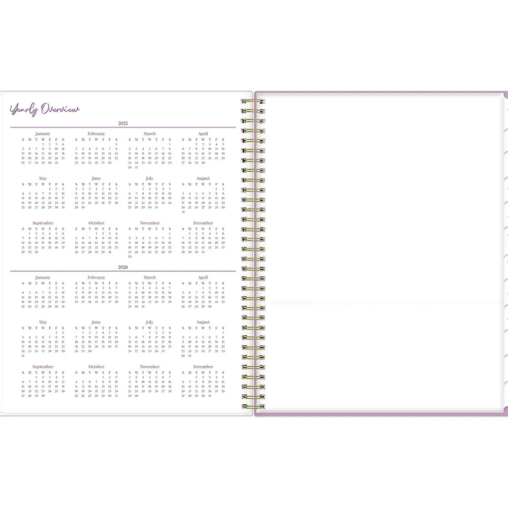 2025 Planners|Blue Sky 2025 Britt Mills Ella Bloom 8.5" x 11" Weekly & Monthly Planner, Plastic Cover, Multicolor (148037)