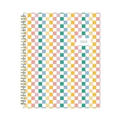 2025 Planners|Blue Sky 2025 Checkerboard 8.5" x 11" Weekly & Monthly Planner, Plastic Cover, Multicolor (152476)