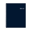 Academic Planners|Blue Sky 2024-2025 Collegiate Navy 8.5" x 11" Academic Weekly & Monthly Planner, Plastic Cover, Navy (148672-A25)