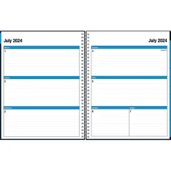 Academic Planners|Blue Sky 2024-2025 Collegiate Navy 8.5" x 11" Academic Weekly & Monthly Planner, Plastic Cover, Navy (148672-A25)