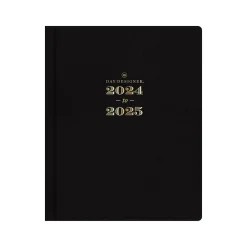Academic Planners|Blue Sky 2024-2025 Day Designer 8" x 10" Academic Weekly & Monthly Planner, Black (144874)