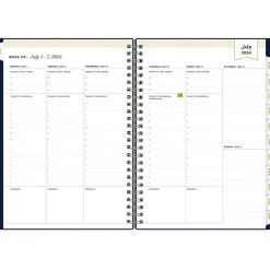 Academic Planners|Blue Sky 2024-2025 Day Designer Academic 5.88" x 8.63" Academic Weekly & Monthly Planner, Deep Blue (150139)