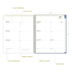 Academic Planners|Blue Sky 2024-2025 Day Designer Annabel 8.5