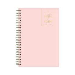 Academic Planners|Blue Sky 2024-2025 Day Designer Blush 5" x 8" Academic Weekly & Monthly Planner, Plastic Cover, Pink (150138)