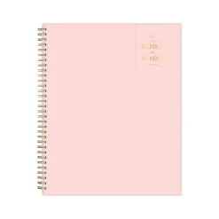 Academic Planners|Blue Sky 2024-2025 Day Designer Blush 8.5" x 11" Academic Weekly & Monthly Planner, Plastic Cover, Pink (144859)