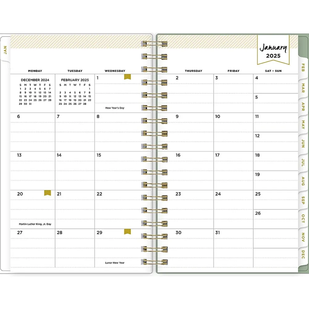 2025 Planners|Blue Sky 2025 Day Designer Felicity 3.63" x 6.13" Weekly & Monthly Planner, Plastic Cover, Multicolor (152223)