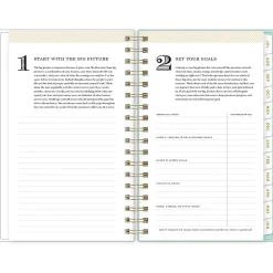 Academic Planners|Blue Sky 2024-2025 Day Designer Flower Mint 3.63