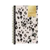Academic Planners|Blue Sky 2024-2025 Day Designer Painted Leopard Gray 5" x 8" Academic Weekly & Monthly Planner, Plastic Cover, Black/Gray