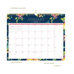 2025 Calendars|Blue Sky 2025 Day Designer Peyton Navy 15" x 12" Monthly Wall Calendar (103627-25)