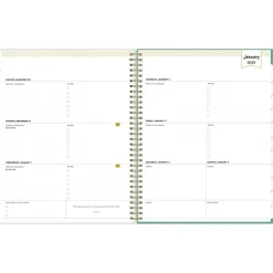2025 Planners|Blue Sky 2025 Day Designer Peyton White 8.5" x 11" Weekly & Monthly Planner, Plastic Cover, Multicolor (103618-25)