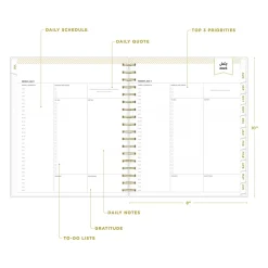 Academic Planners|Blue Sky 2024-2025 Day Designer Rugby Stripe 8