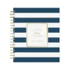 2025 Planners|Blue Sky 2025 Day Designer Rugby Stripe 8" x 10" Daily & Monthly Planner, Plastic Cover, Navy/White (142098-25)