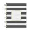 2025 Planners|Blue Sky 2025 Day Designer Rugby Stripe 8" x 10" Daily & Monthly Planner, Plastic Cover, Black/White (148120)