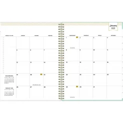 2025 Planners|Blue Sky 2025 Day Designer Secret Garden Mint Green 8.5