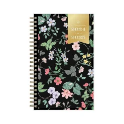Academic Planners|Blue Sky 2024-2025 Day Designer Somerset Black 5" x 8" Academic Weekly & Monthly Planner, Plastic Cover, Multicolor (144856)