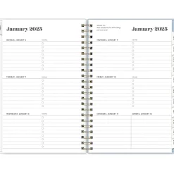 2025 Planners|Blue Sky 2025 Day Designer The Everygirl Evan Blue 5" x 8" Weekly & Monthly Planner, Plastic Cover, Blue/White (150778)
