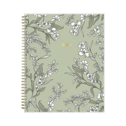 2025 Planners|Blue Sky 2025 Day Designer The Everygirl Tuberose 8.5" x 11" Weekly Planner, Plastic Cover, Green/White (150775)