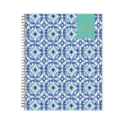 2025 Planners|Blue Sky 2025 Day Designer Tile 8.5" x 11" Weekly & Monthly Planner, Plastic Cover, Blue/White (101411-25)