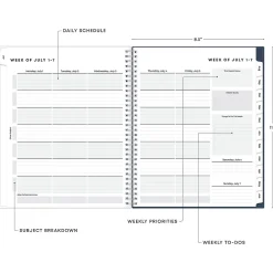 Academic Planners|Blue Sky 2024-2025 Decosta Blue 8.5