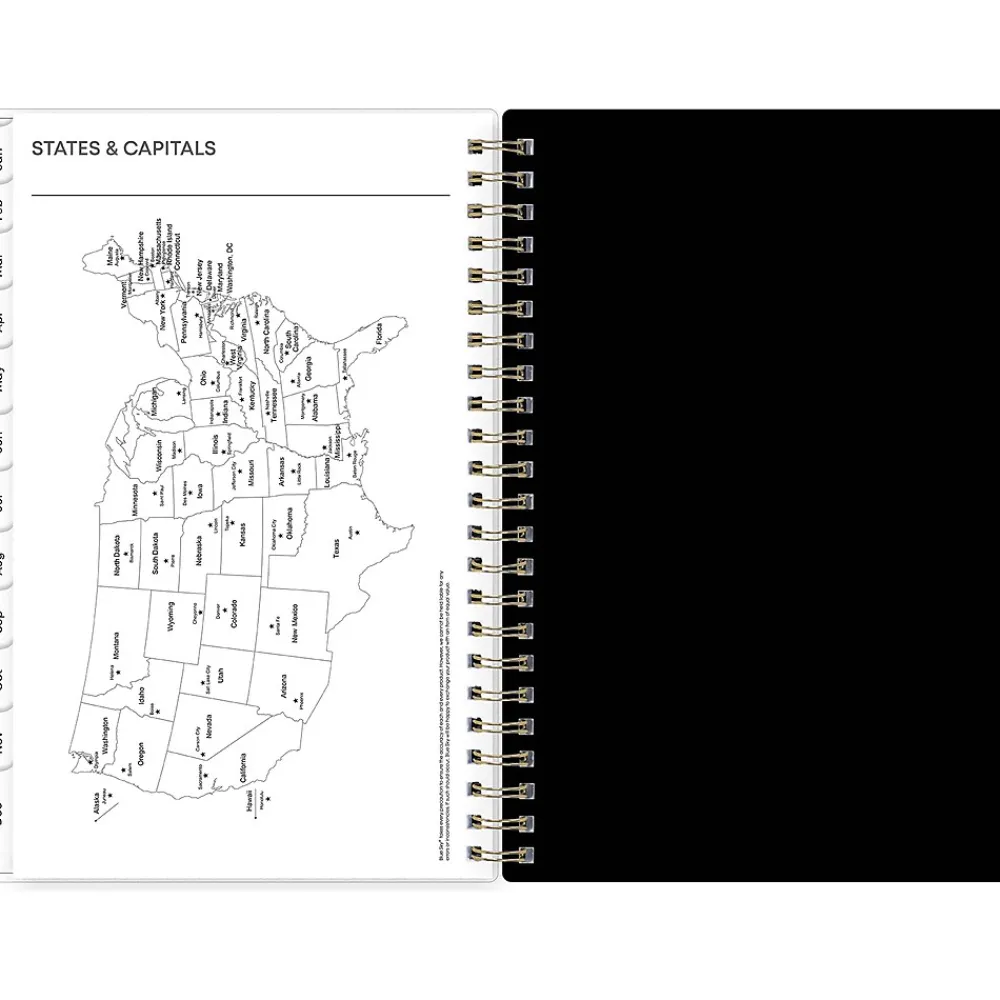 2025 Planners|Blue Sky 2025 Deelie 5" x 8" Weekly & Monthly Planner, Plastic Cover, Gray (152250)