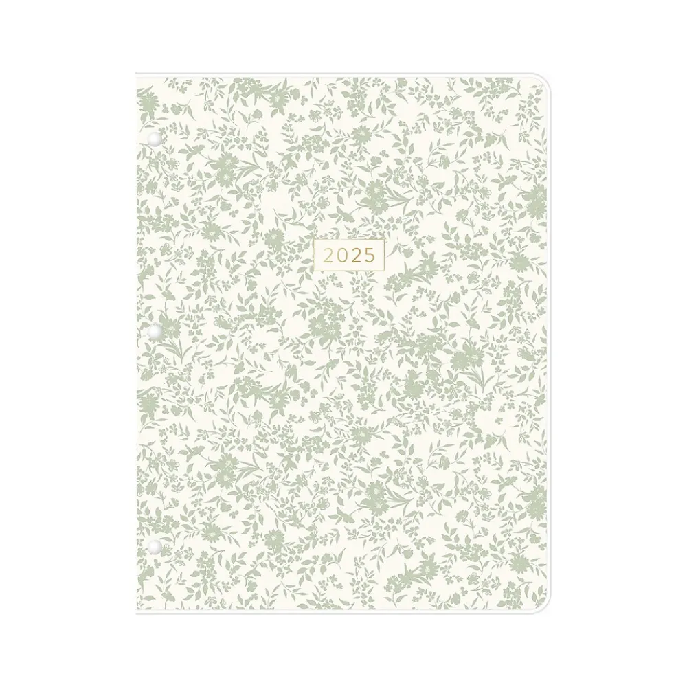 2025 Planners|Blue Sky 2025 Effine 8.5" x 11" Monthly Planner, Plastic Cover, Green (147940)