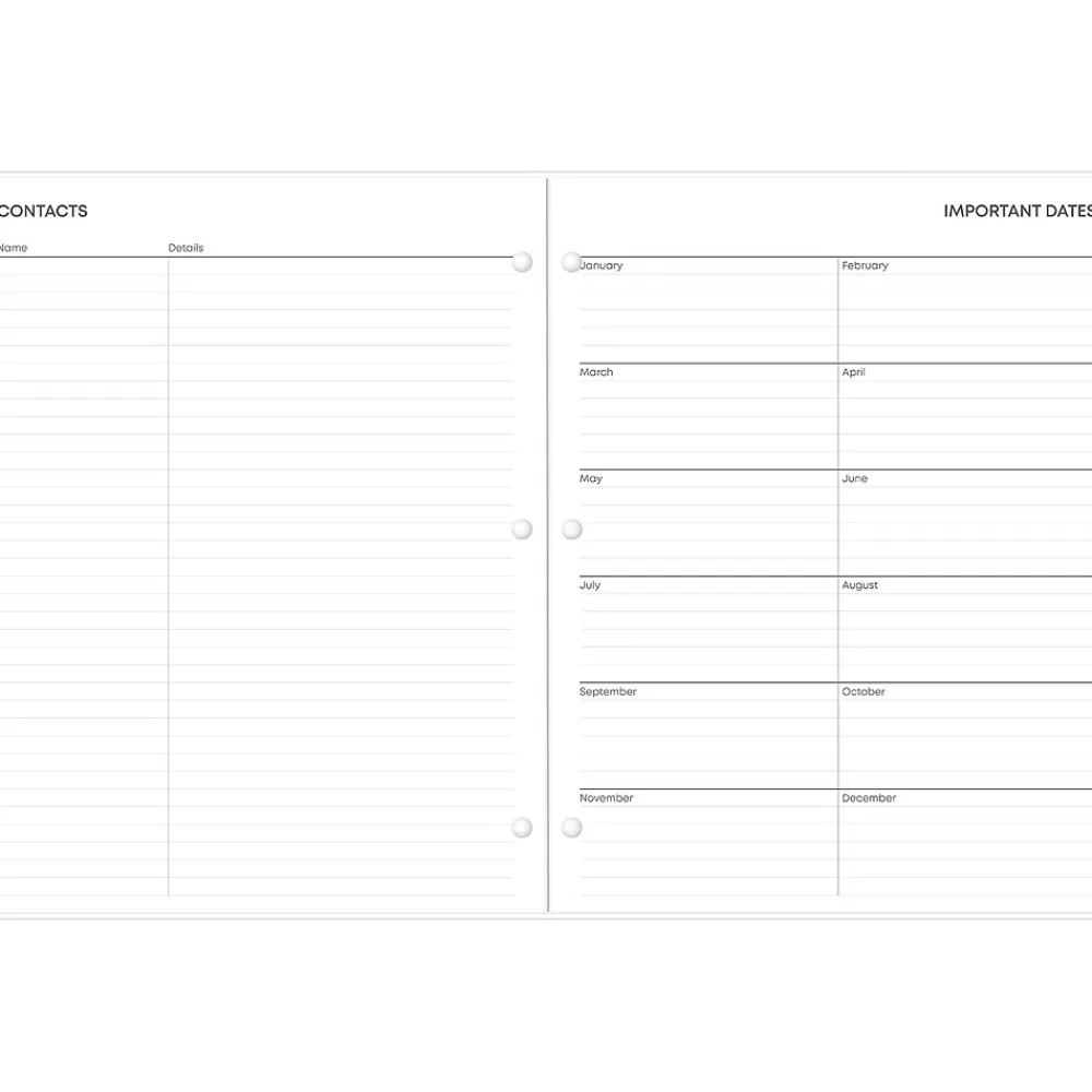 2025 Planners|Blue Sky 2025 Effine 8.5" x 11" Monthly Planner, Plastic Cover, Green (147940)