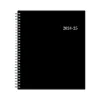 Academic Planners|Blue Sky 2024-2025 Enterprise 8" x 10" Academic Monthly Planner, Plastic Cover, Black (130615-A25)