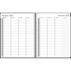 2025 Planners|Blue Sky 2025 Enterprise 8.5" x 11" Weekly & Monthly Appointment Book, Plastic Cover, Black (111289-25)