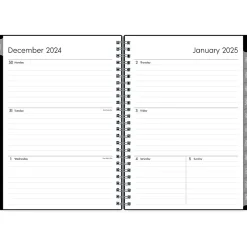 2025 Planners|Blue Sky 2025 Enterprise 5.88" x 8.63" Weekly & Monthly Planner, Plastic Cover, Black (131793-25)
