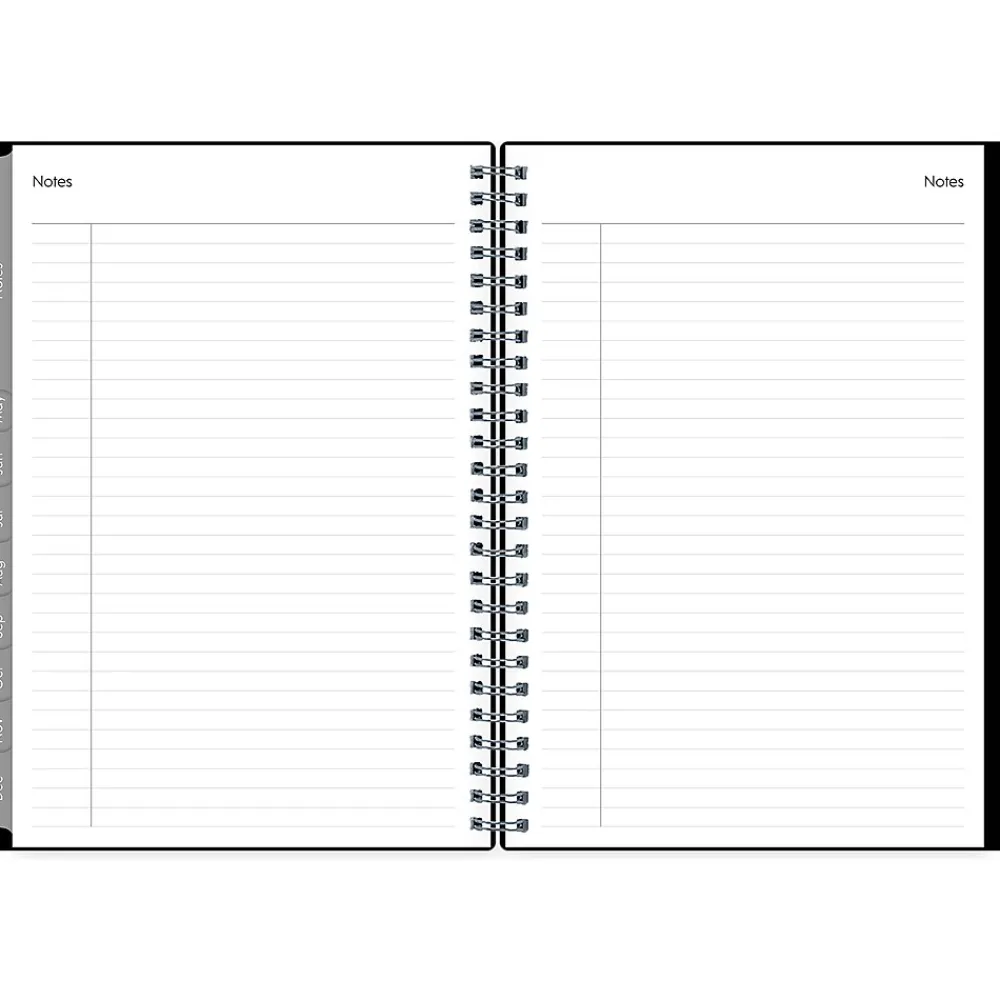 2025 Planners|Blue Sky 2025 Enterprise 5.88" x 8.63" Weekly & Monthly Planner, Plastic Cover, Black (131793-25)