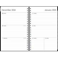 2025 Planners|Blue Sky 2025 Enterprise 5" x 8" Weekly & Monthly Planner, Plastic Cover, Black (111291-25)