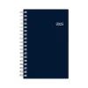 2025 Planners|Blue Sky 2025 Enterprise 3.63" x 6.13" Weekly & Monthly Planner, Plastic Cover, Navy (147976)