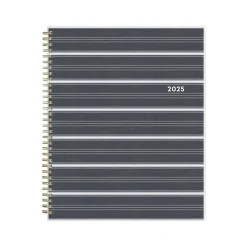 2025 Planners|Blue Sky 2025 Hadley 8.5" x 11" Weekly & Monthly Planner, Plastic Cover, Gray/White (150781)
