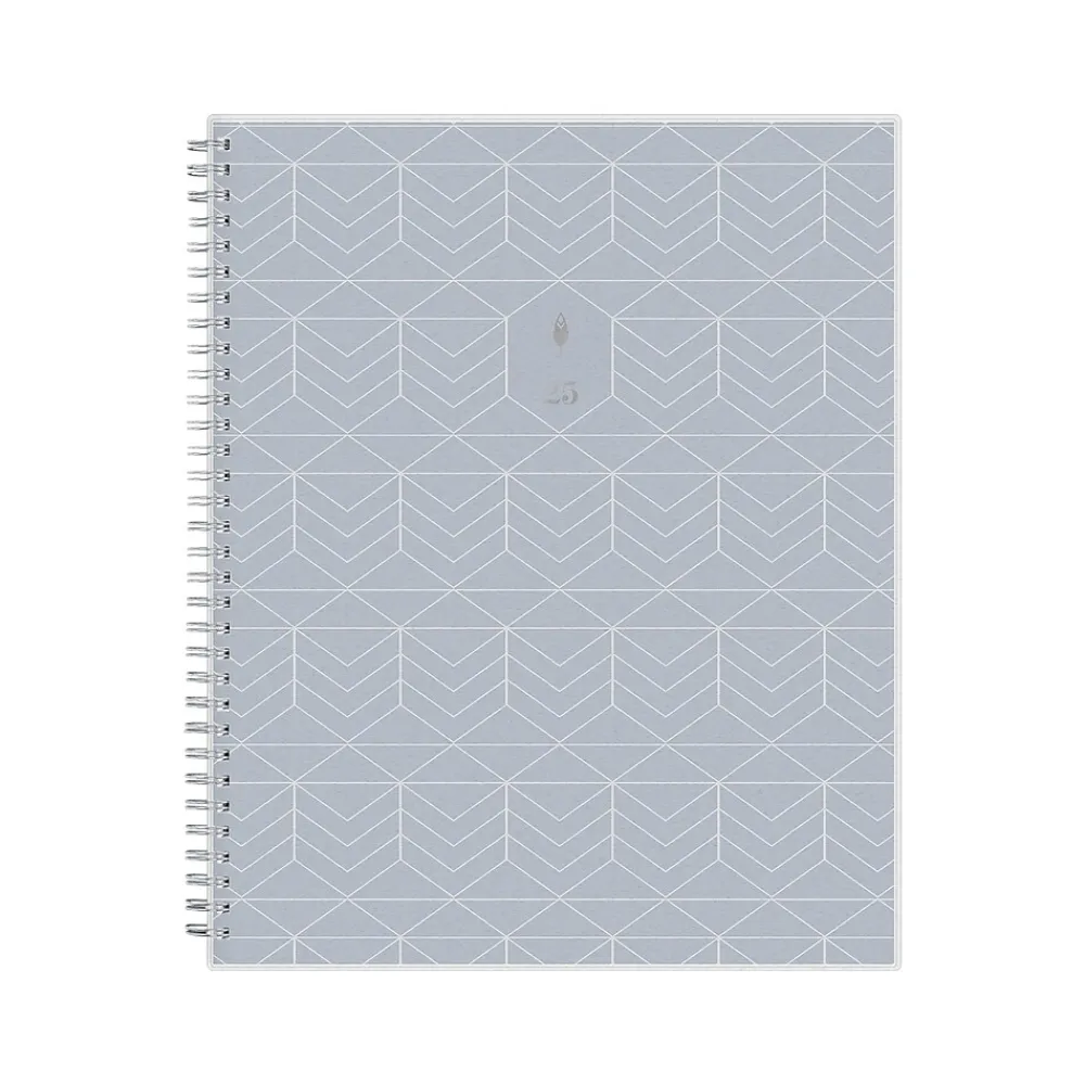 2025 Planners|Blue Sky 2025 inkWELL Press Chevy Fog 8.5" x 11" Weekly & Monthly Planner, Plastic Cover, Gray/White (147980)