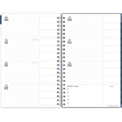 2025 Planners|Blue Sky 2025 inkWELL Press Chevy Fog 5" x 8" Weekly & Monthly Planner, Plastic Cover, Gray/White (152186)