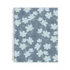 2025 Planners|Blue Sky 2025 inkWELL Press Twilight Blooms 8.5" x 11" Weekly & Monthly Planner, Plastic Cover, Blue/Yellow (152447)