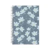 2025 Planners|Blue Sky 2025 inkWELL Press Twilight Blooms 5" x 8" Weekly & Monthly Planner, Plastic Cover, Blue/Yellow (152191)