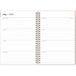 Academic Planners|Blue Sky 2024-2025 Ivory Paper Co Sammi 5.88" x 8.63" Academic Weekly & Monthly Planner, Plastic Cover, Multicolor (146884)
