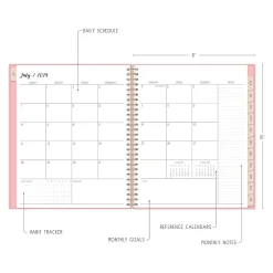 Academic Planners|Blue Sky 2024-2025 Ivory Paper Co Flamingo Pink 8