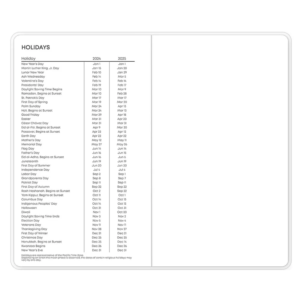 Academic Planners|Blue Sky 2024-2026 Jett 3.63" x 6.13" Academic Monthly Planner, Plastic Cover, Blue/Green (146859)